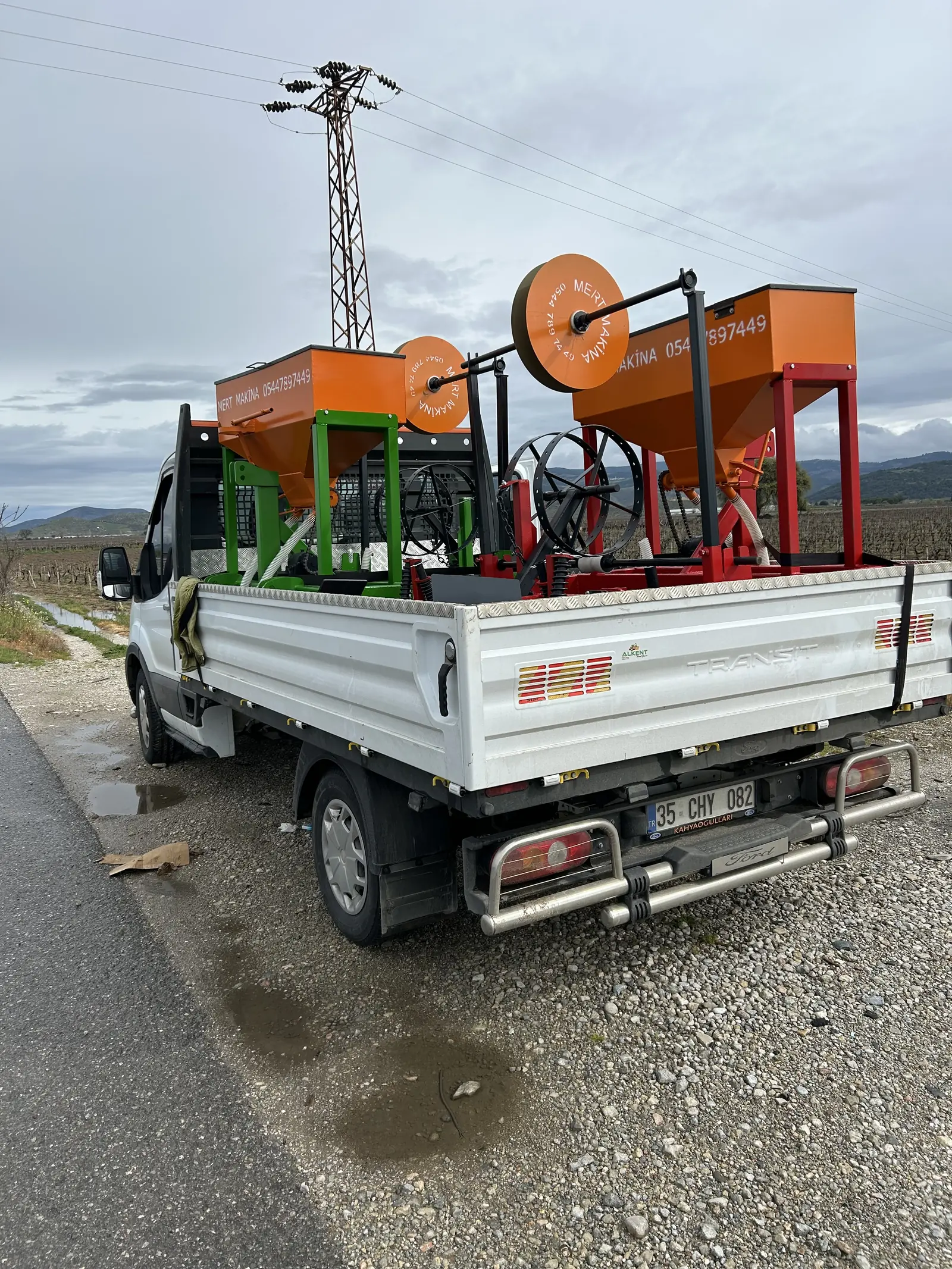 Gübreli Tek Sıralı Malç Makinesi